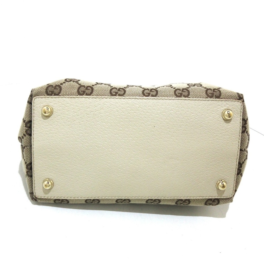 Gucci Eclipse Gg Pattern Jacquard Leather Tote Ba… - image 4